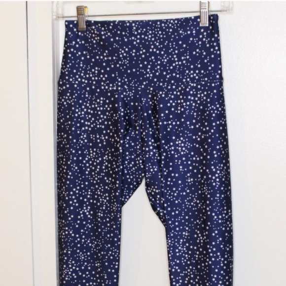 Neiman Marcus Onzie Blue Star Leggings S/M - Picture 3 of 5